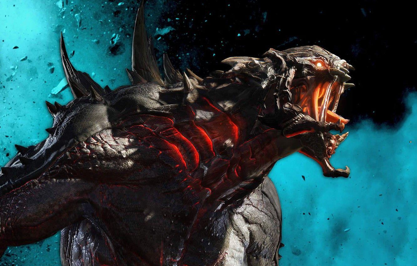 1332x850 Wallpaper Monster, Goliath, 2K Games, Evolve, Turtle Rock Studios, Goliath image for desktop, section игры