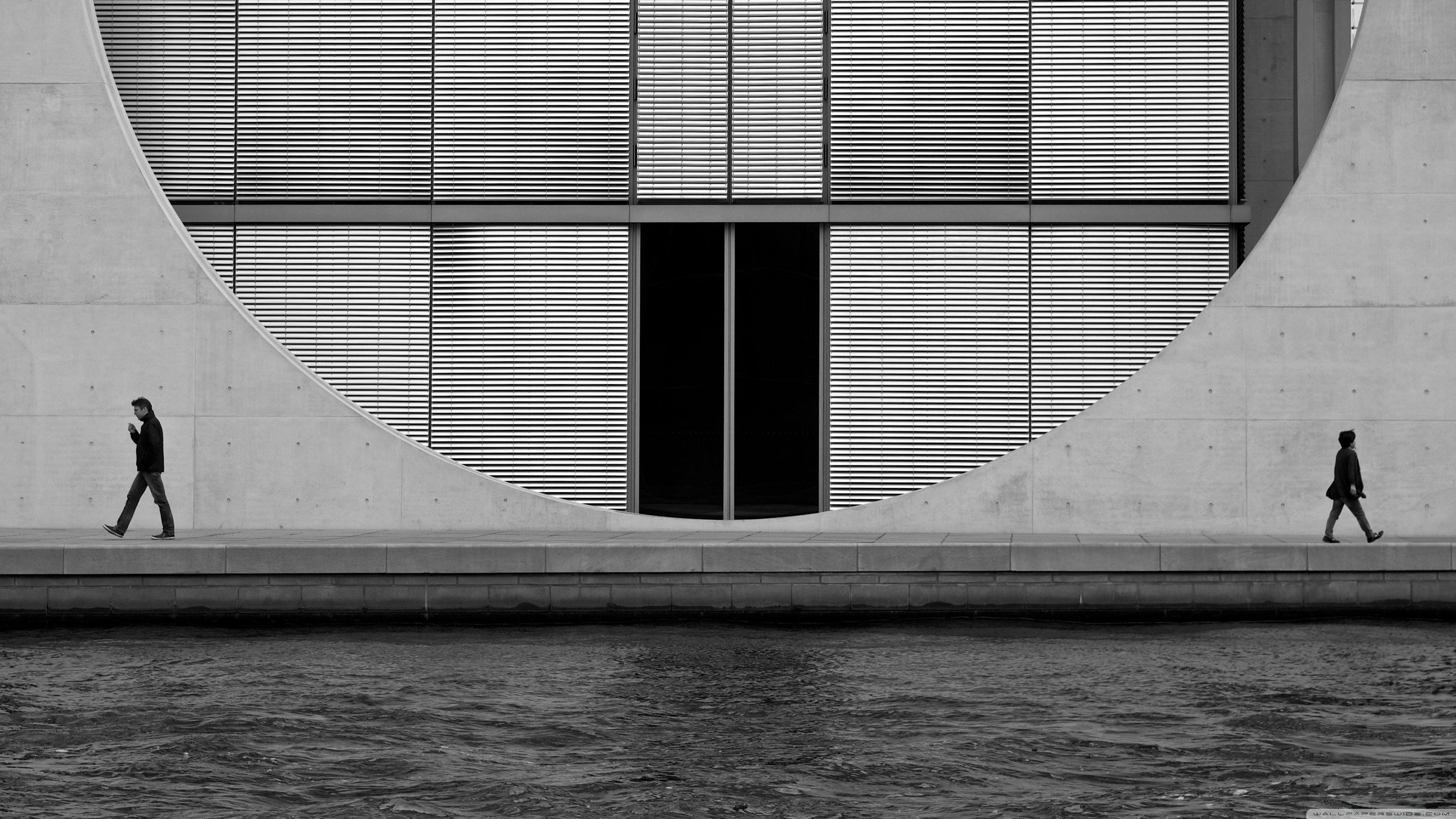 3840x2160 4K Architecture Wallpaper Free 4K Architecture Background - Black and white wallpaper, Architecture wallpaper, Architecture