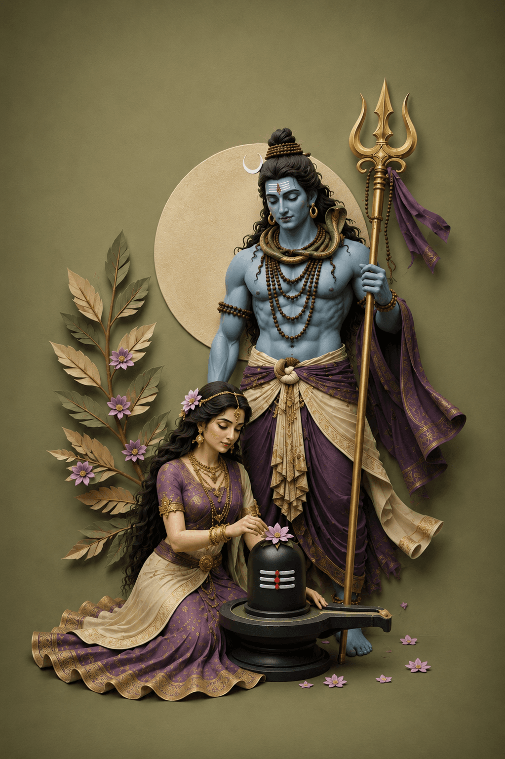 1023x1537 Lord Shiva with universe