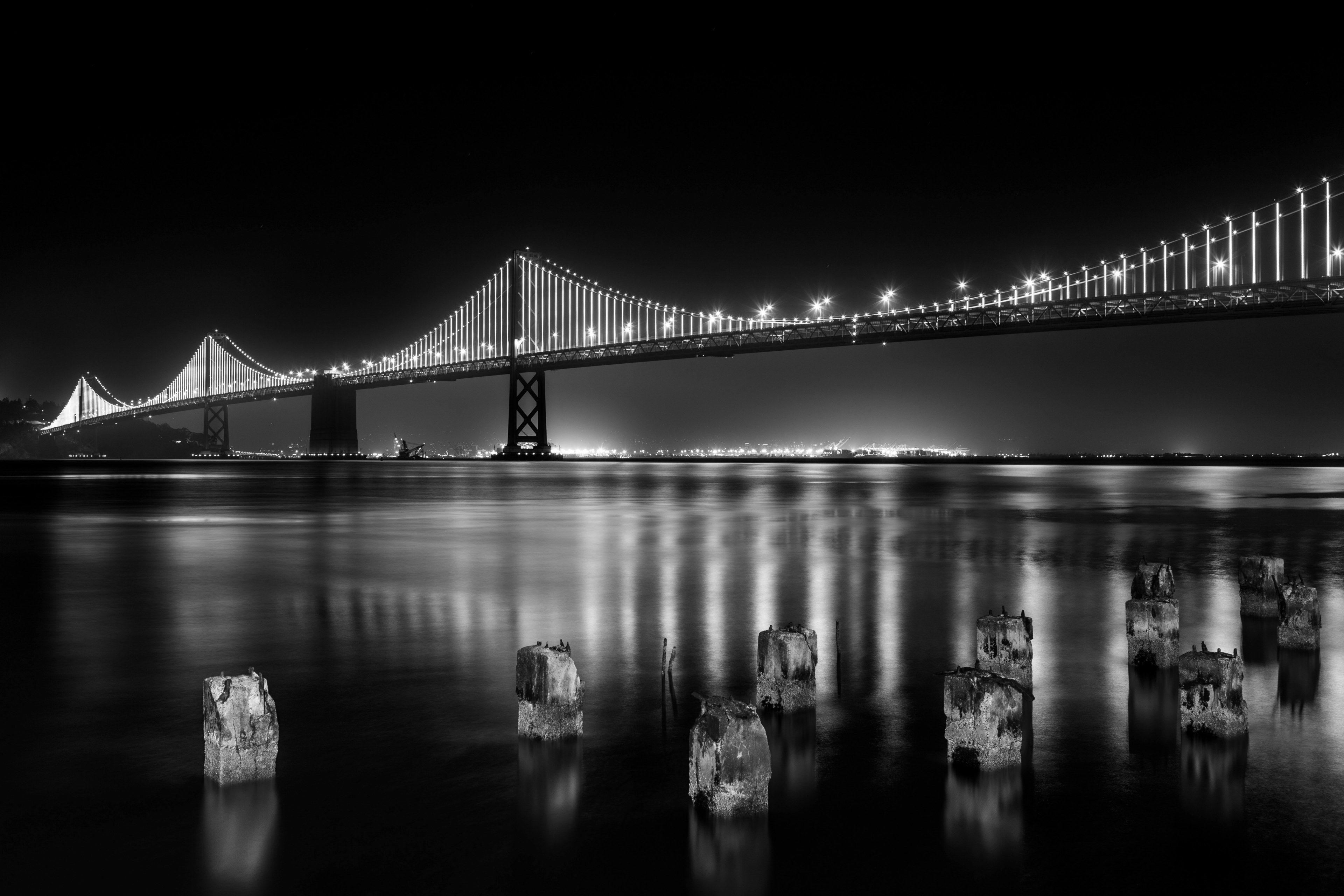 3840x2560 Wallpaper / bridge black and white architecture and city HD 4k wallpaper