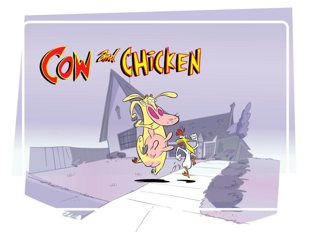 1024x768 cow and chicken!. Animated cartoons, 90s 00s cartoons, Cartoon