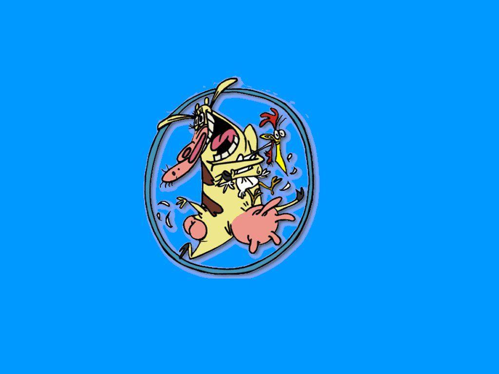 1024x768 Devona Lubrano: cow and chicken wallpaper