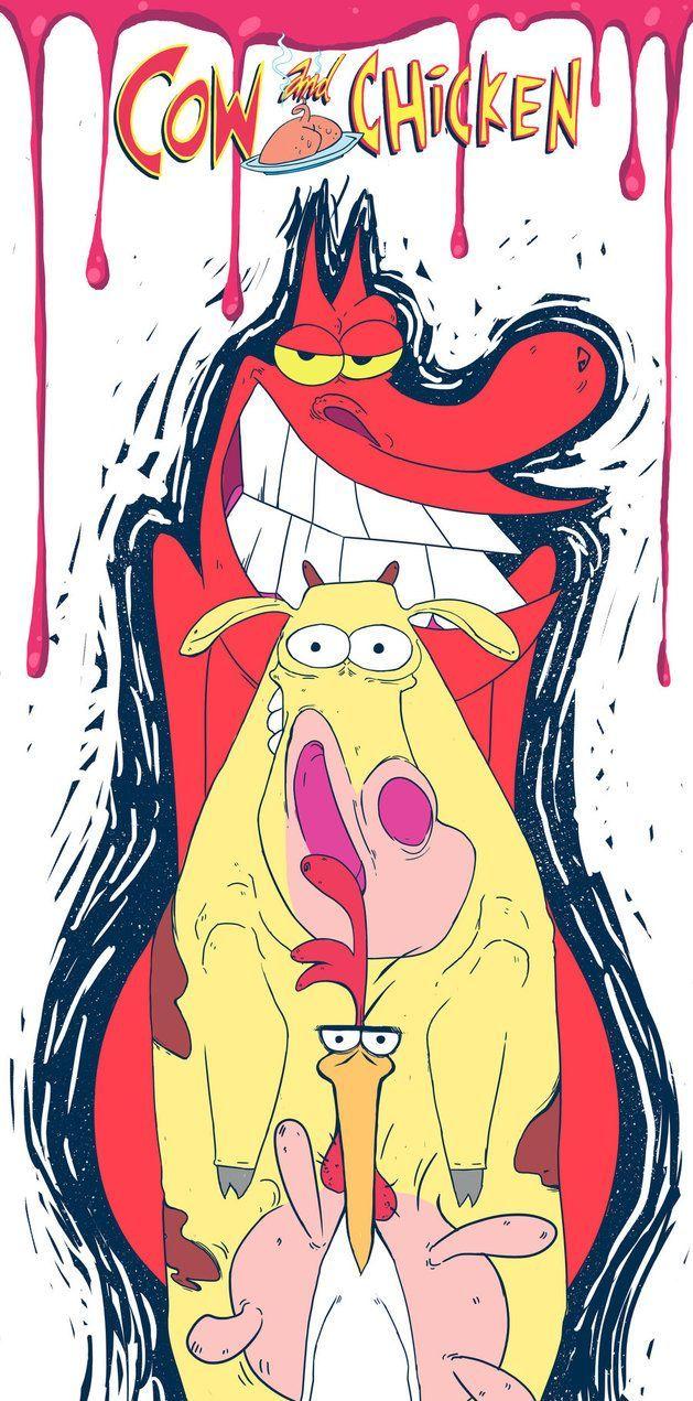 629x1271 Cow and Chicken. Cartoon cow, Cow drawing, Chicken illustration