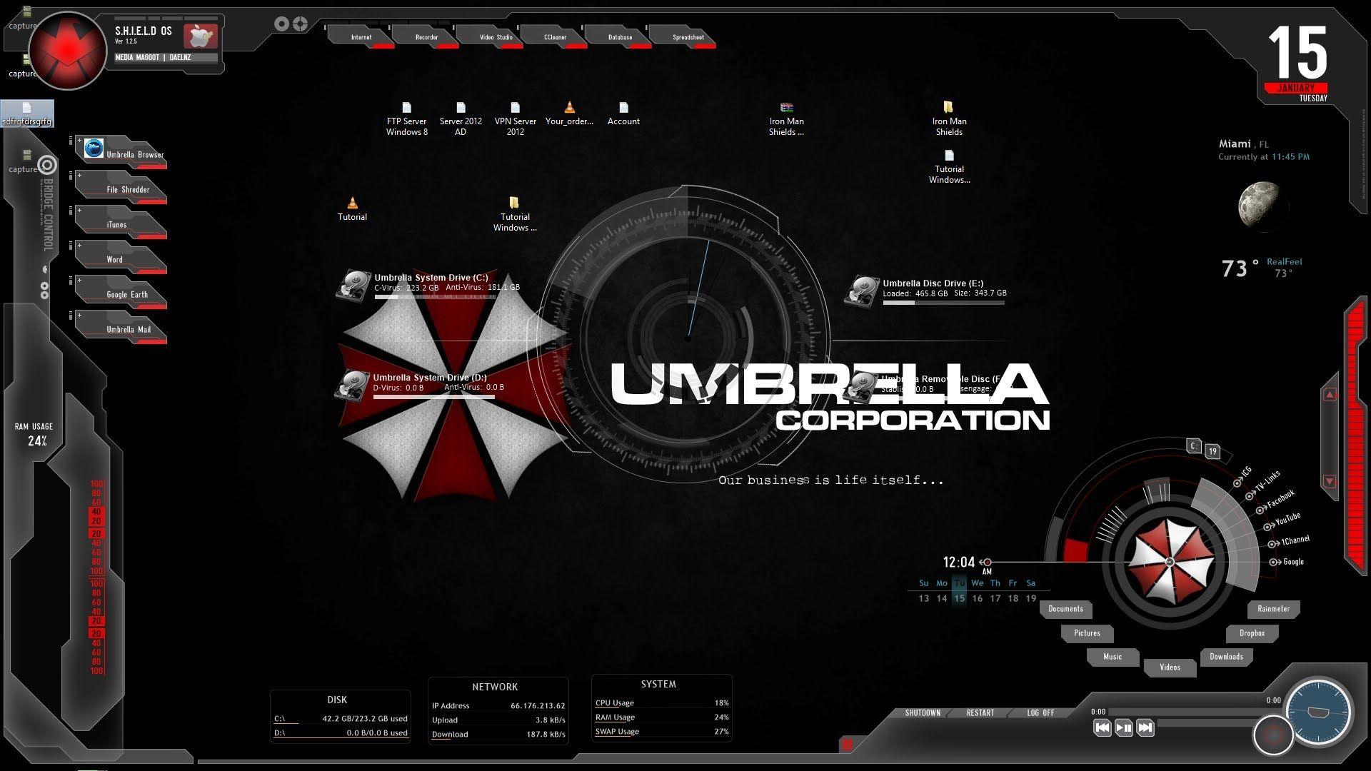 Umbrella wallpaper