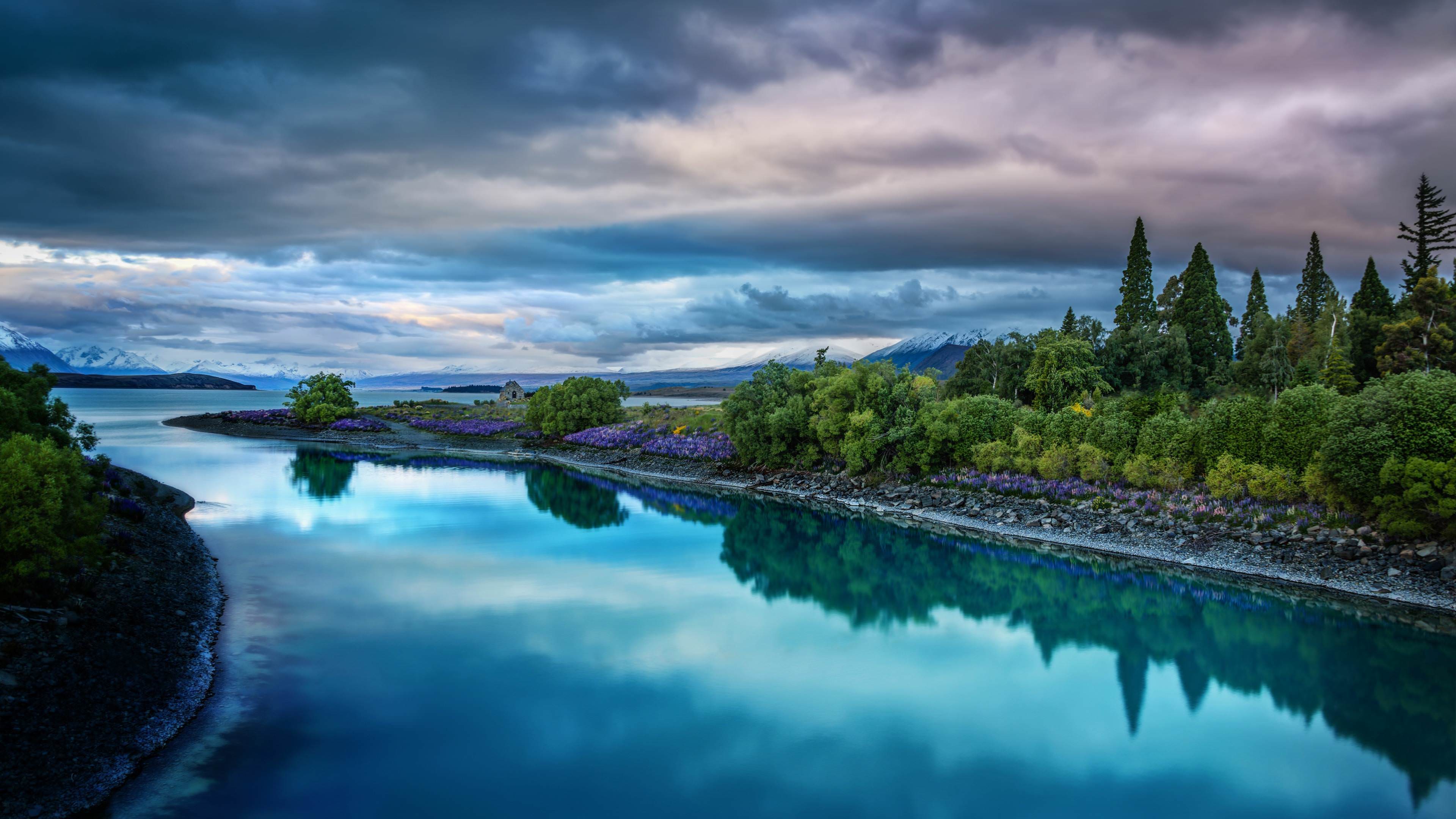 3840x2160 New Zealand Lake Tekapo Wallpaper
