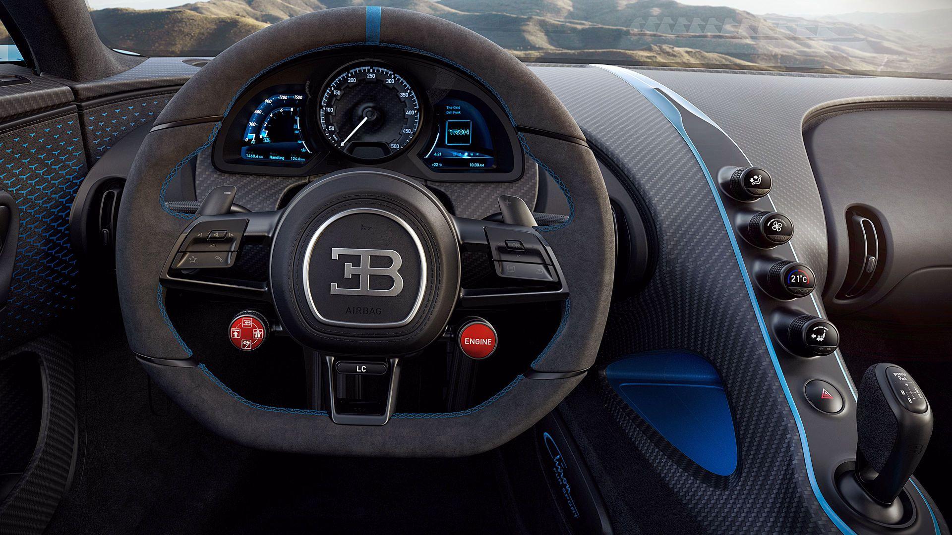 1920x1080 Bugatti Chiron Pur Sport 2020 Interior Wallpaper