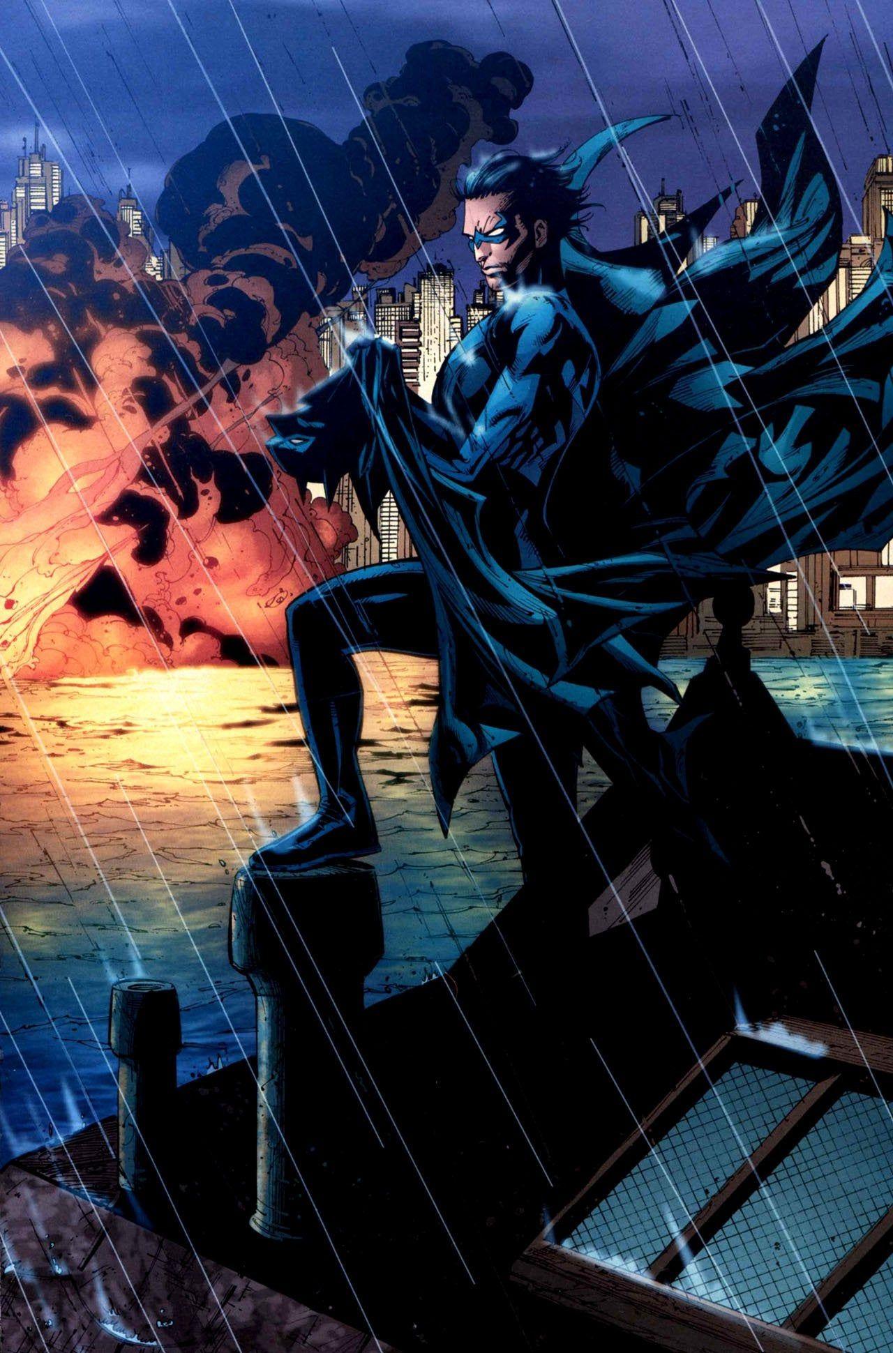 1280x1940 Dick Grayson Batman phone wallpaper