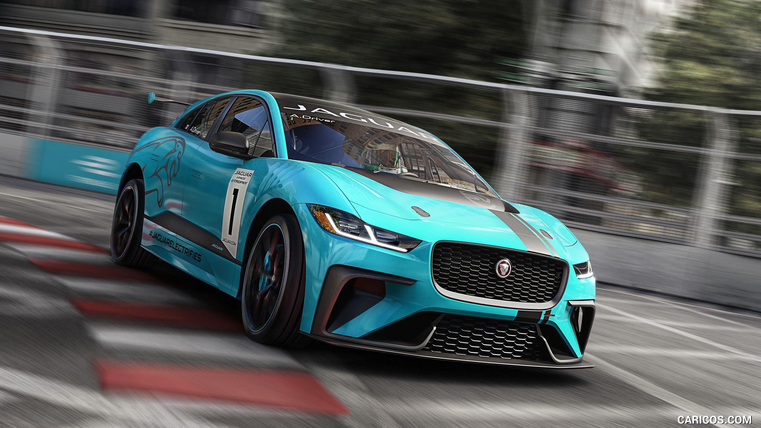 2560x1440 Jaguar I PACE ETROPHY Racecar. HD Wallpaper