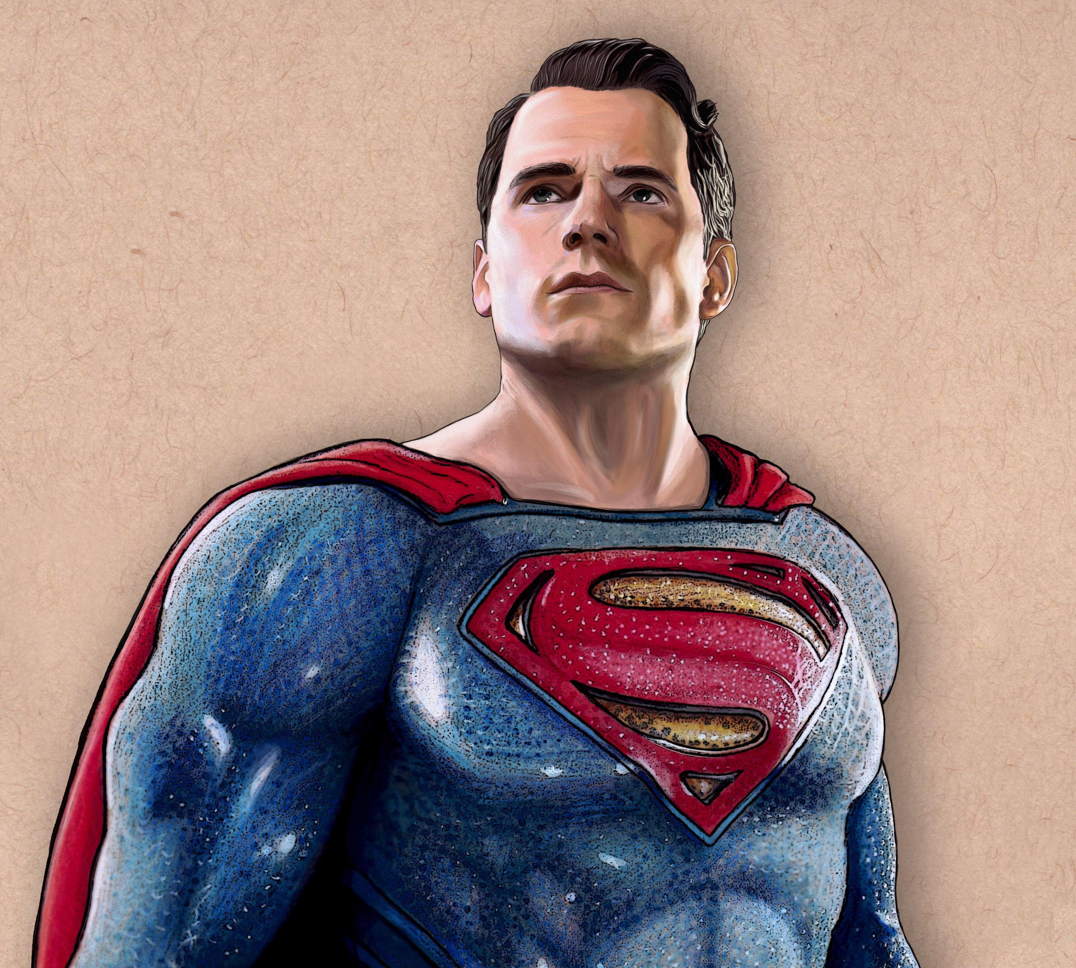 3464x3115 Superman Justice League Fan Art Wallpaper & Background Download