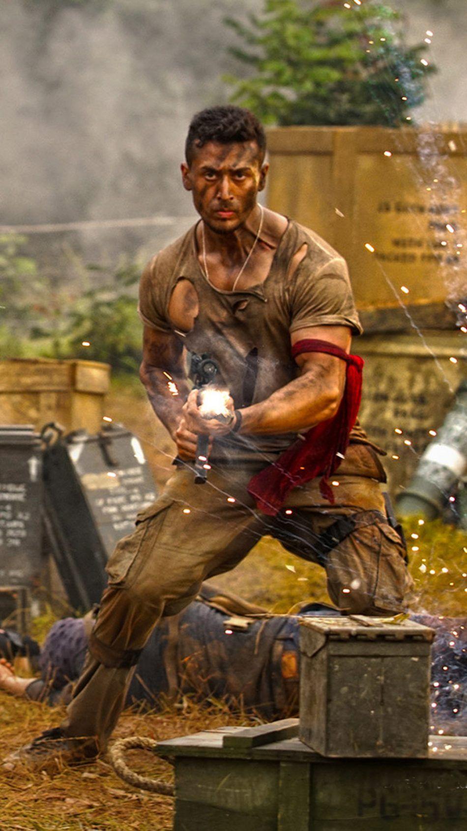 950x1689 Tiger Shroff In Baaghi 2 4K Ultra HD Mobile Wallpaper