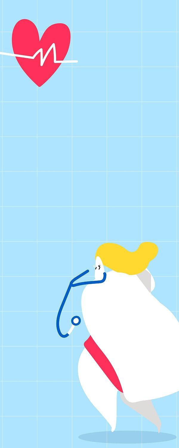 600x1500 World health day wallpaper. Royalty free vector