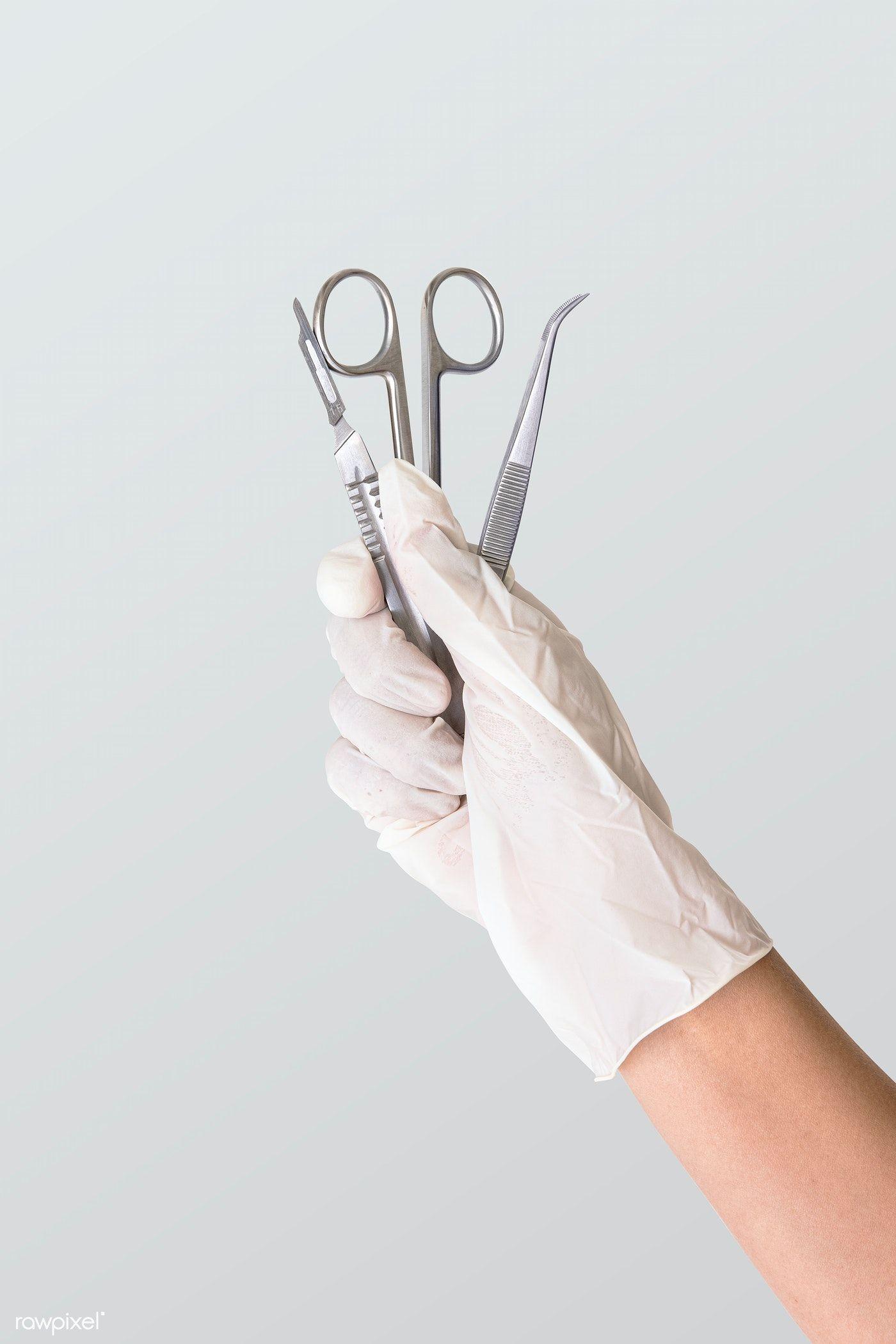 1400x2100 Download premium image of Gloved hand holding stainless steel medical. Medical wallpaper, Medical photo, Medical aesthetic