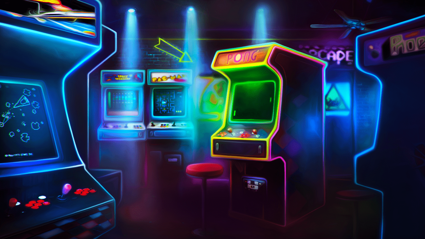 Neon Arcade Wallpapers - Top Free Neon Arcade Backgrounds - WallpaperAccess
