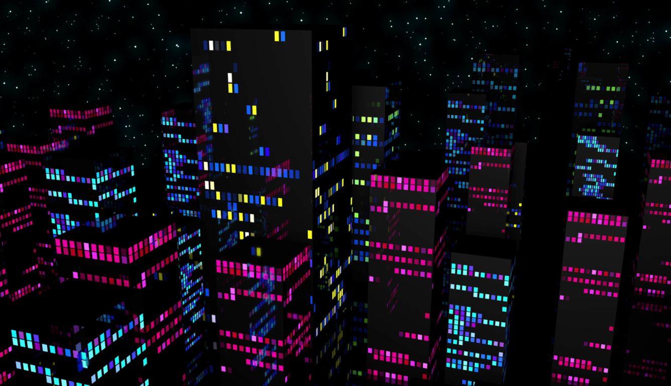 1336x768 Cyber Dark City Art HD Laptop Wallpaper, HD Fantasy 4K Wallpaper, Image, Photo and Background
