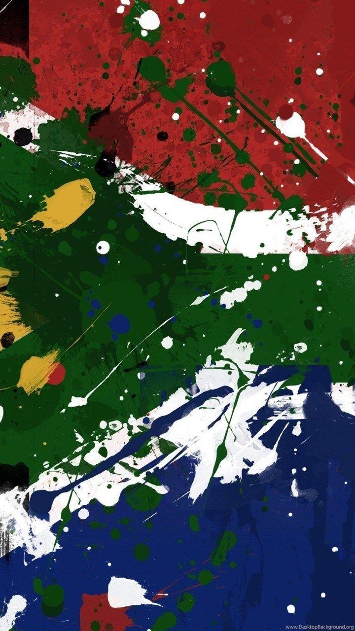 720x1280 South African Flag Wallpaper Desktop Background