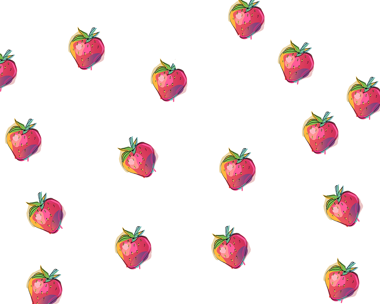 1280x1024 Free Strawberries iphone / desktop wallpaper
