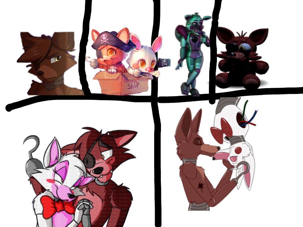 1024x768 freetoedit #cutie #cuteness #fnaf #mangle #foxy #cutemoments