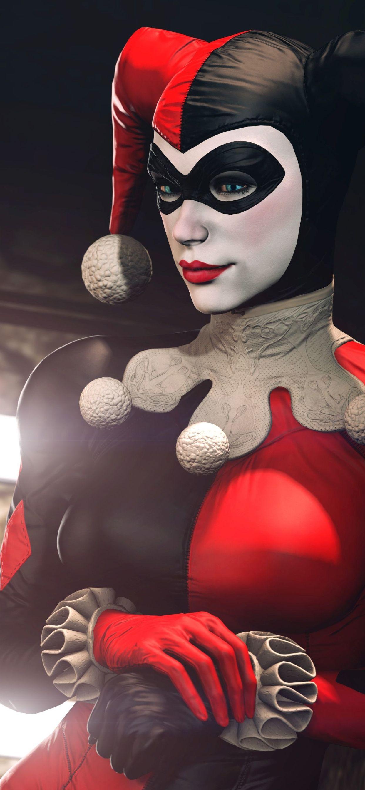 1242x2688 Harley Quinn Batman Arkham Night iPhone XS MAX Wallpaper, HD Games 4K Wallpaper, Image, Photo and Background