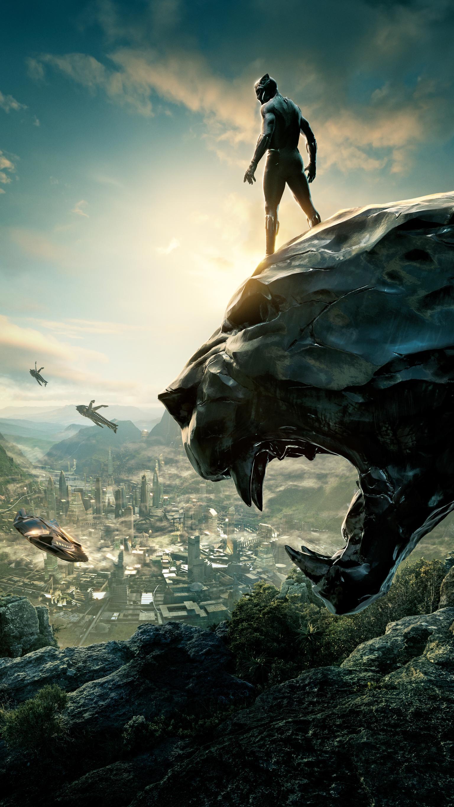 1536x2732 Black Panther Wallpaper HD 1080p