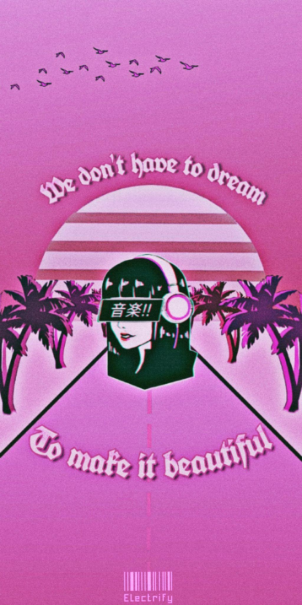 1024x2048 Aesthetic Vaporwave Wallpaper Phone Wallpaper Portal
