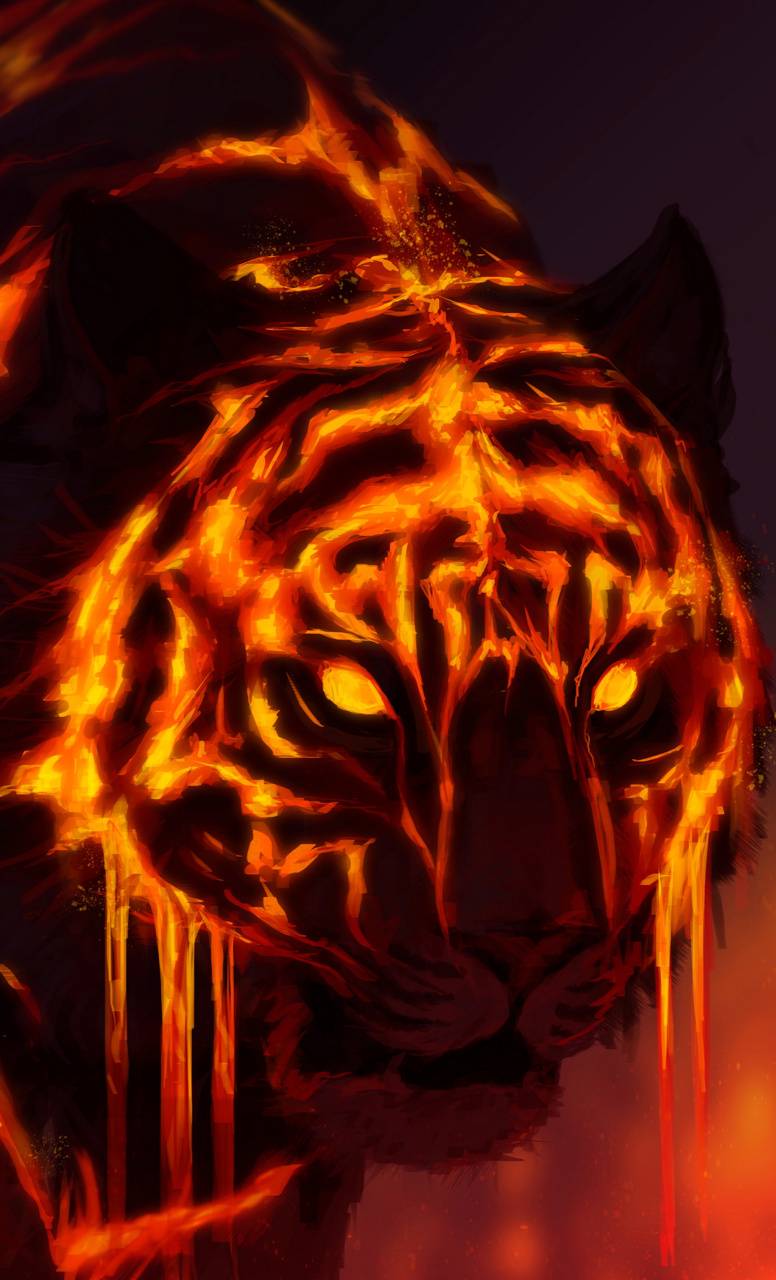 Flaming Tiger Wallpapers - Top Free Flaming Tiger Backgrounds ...