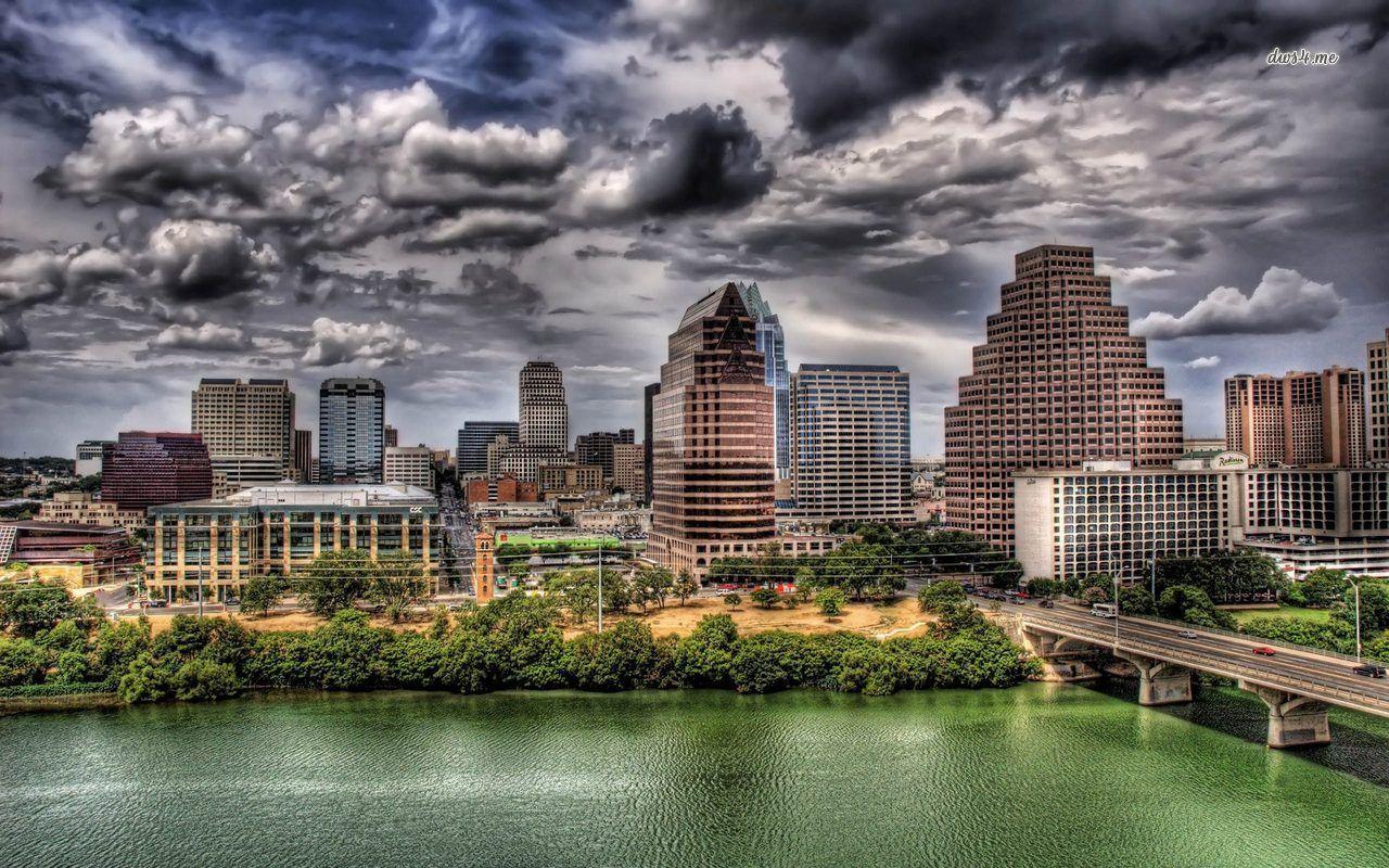 1280x800 Austin Skyline HD Desktop Wallpaper. Dunia, Maui