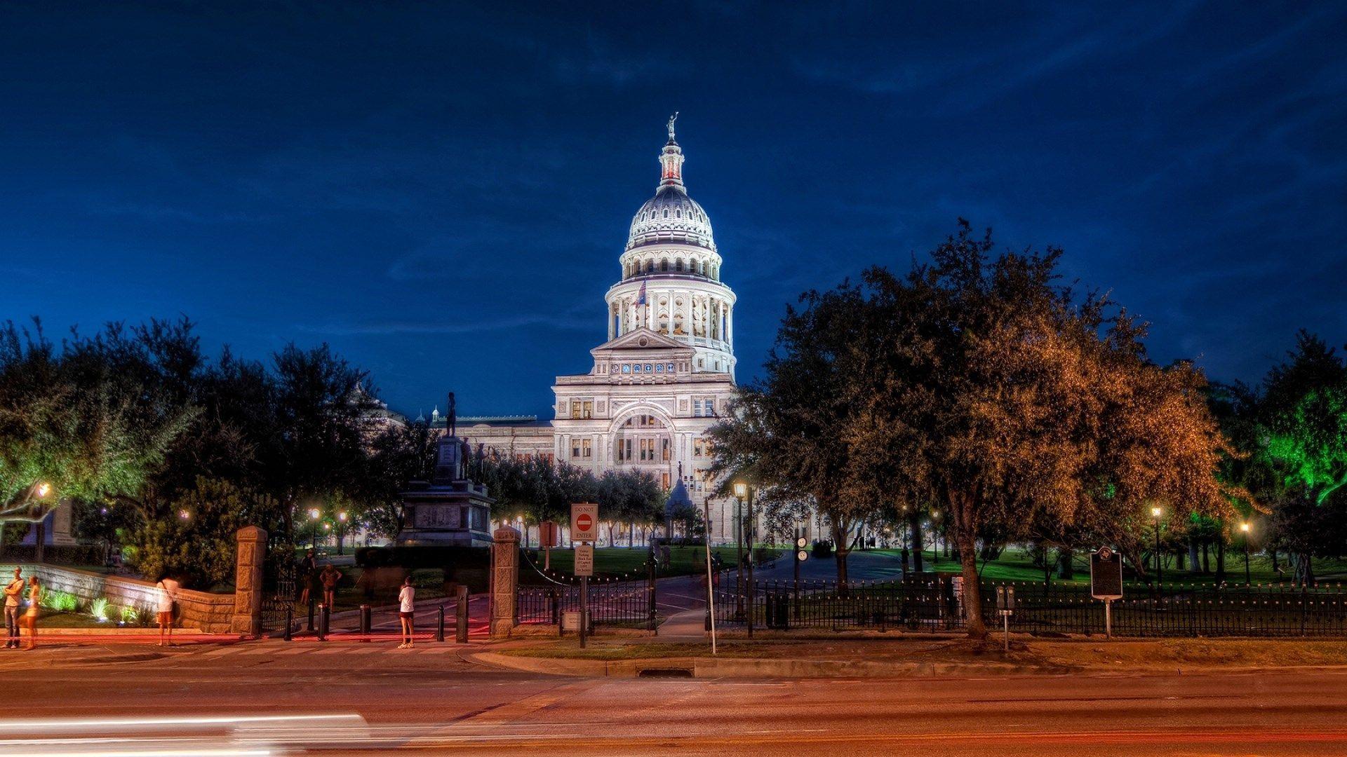 1920x1080 austin texas night road building signs wallpaper 1920x1080. Austin skyline, Vacation france, Ferry building san francisco