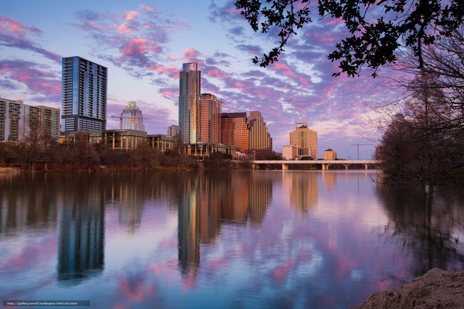 1600x1067 Download wallpaper Skyline of Austin, Texas, city free desktop wallpaper in the resolution 5695x3797