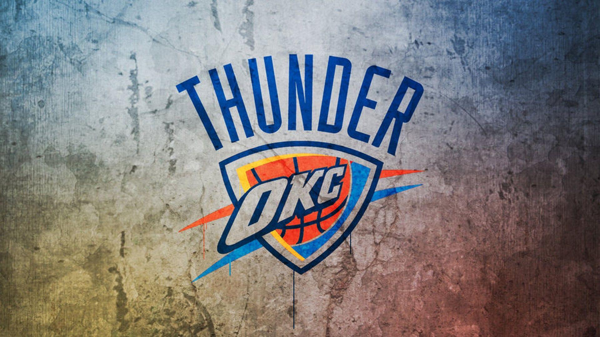 Download NBA League Team OKC Oklahoma City Thunders Logo Wallpaper   Wallpaperscom