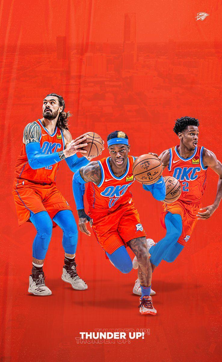738x1199 OKC THUNDER → Save → Set as Wallpaper ⚡ #WallpaperWednesday. #ThunderUp