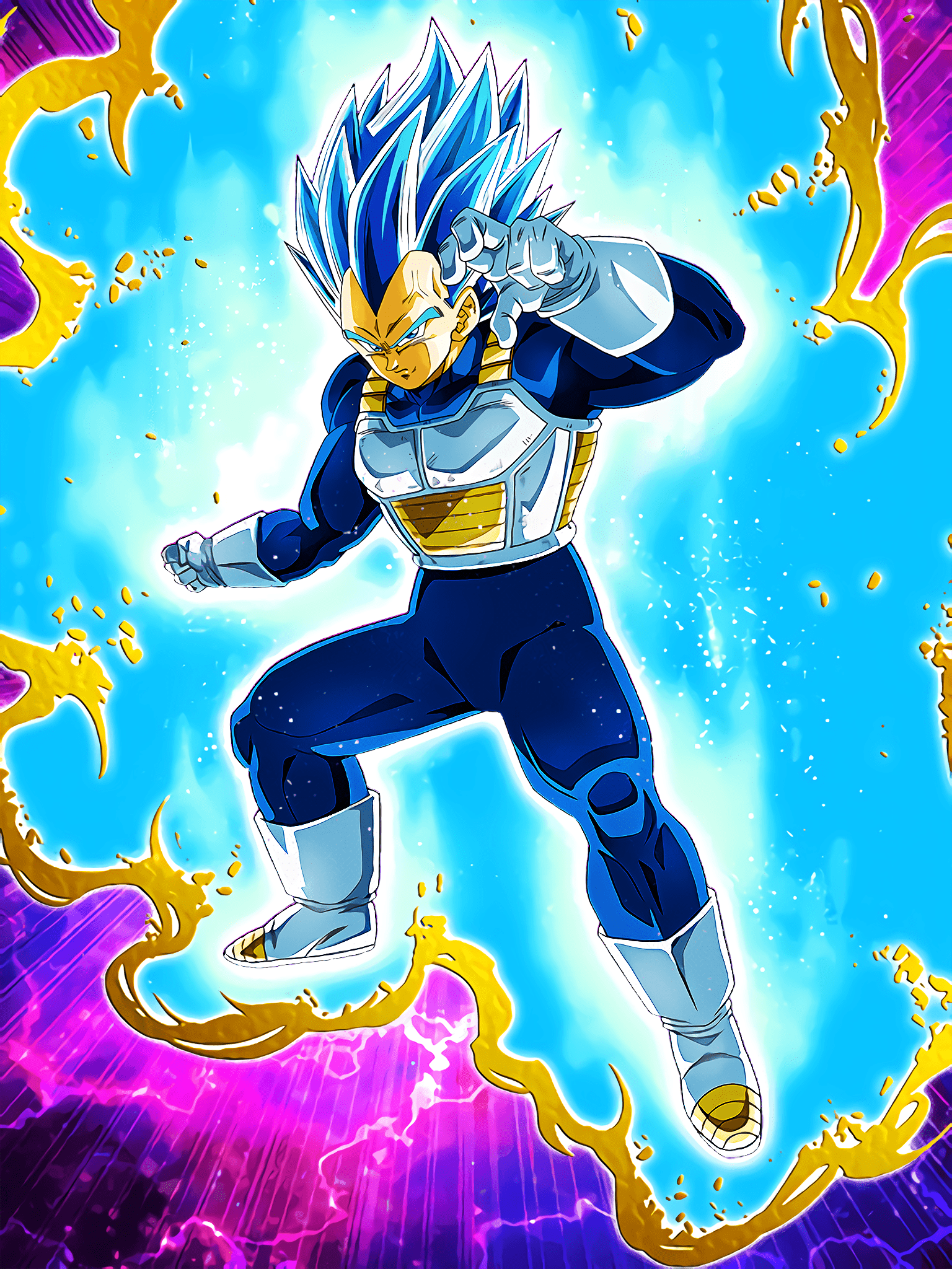 1536x2048 Super Saiyan Blue Evolution Vegeta HD ART!!