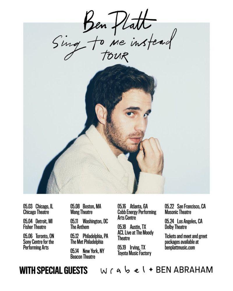 800x1000 Ben Platt to Me Instead Tour in Boston at Boch Center Wang