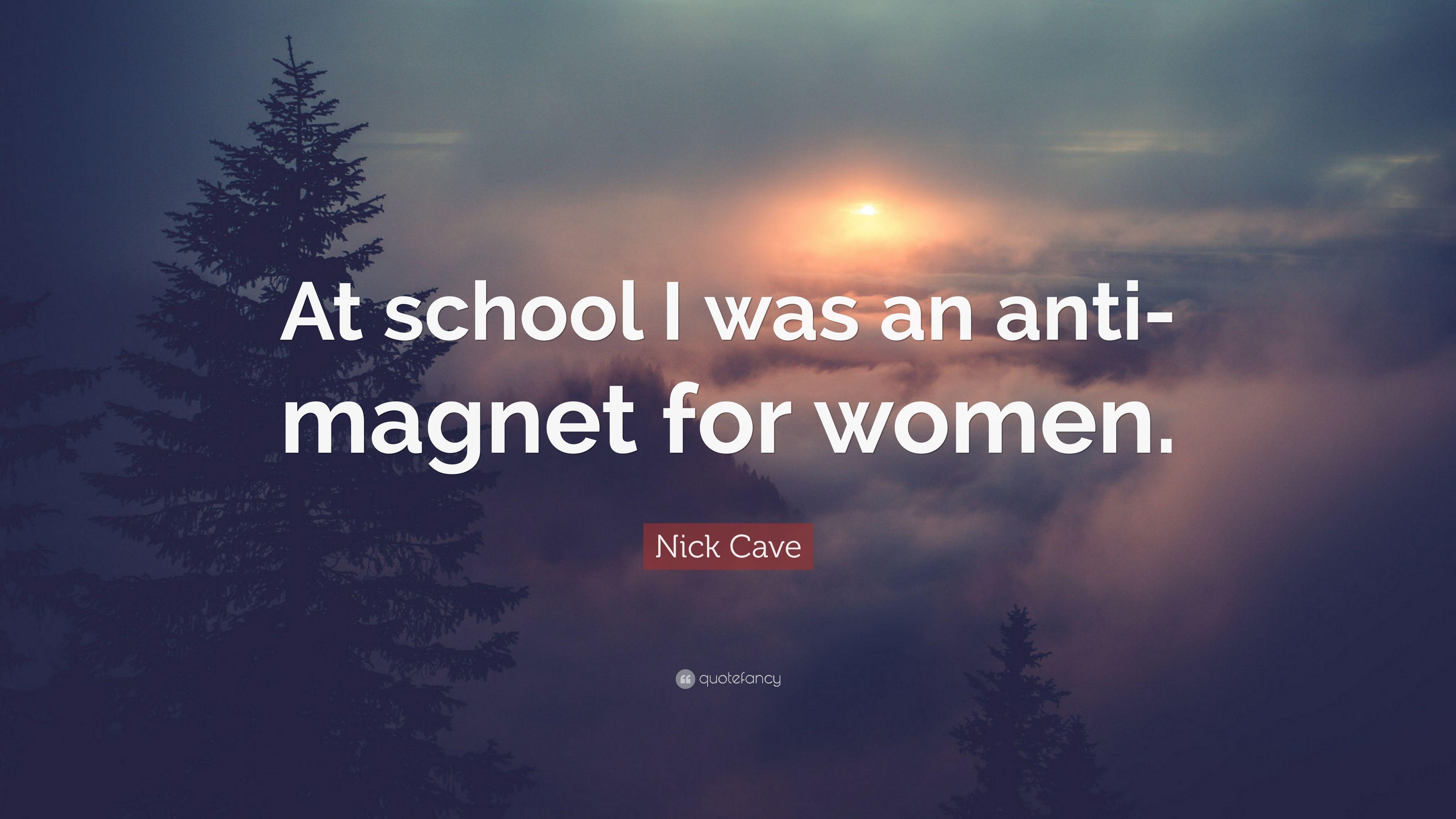 3840x2160 Nick Cave Quote: “At School I Was An Anti Magnet For Women.” (7 Wallpaper)