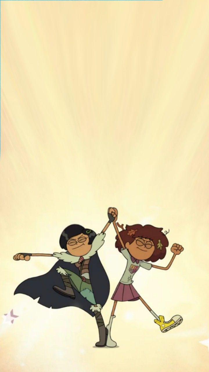 720x1280 Marcy y Anne Amphibia. Disney art, Disney wallpaper, Disney cartoons