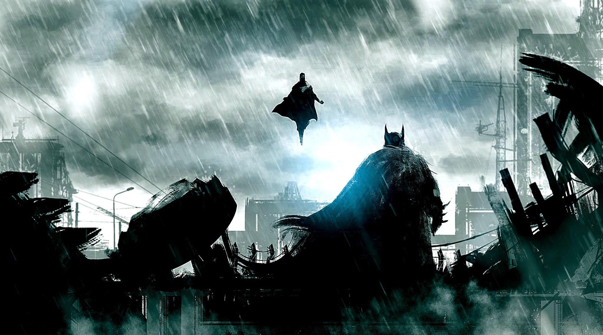 2048x1137 Batman V Superman Wallpaper (Zack Snyder Colors)