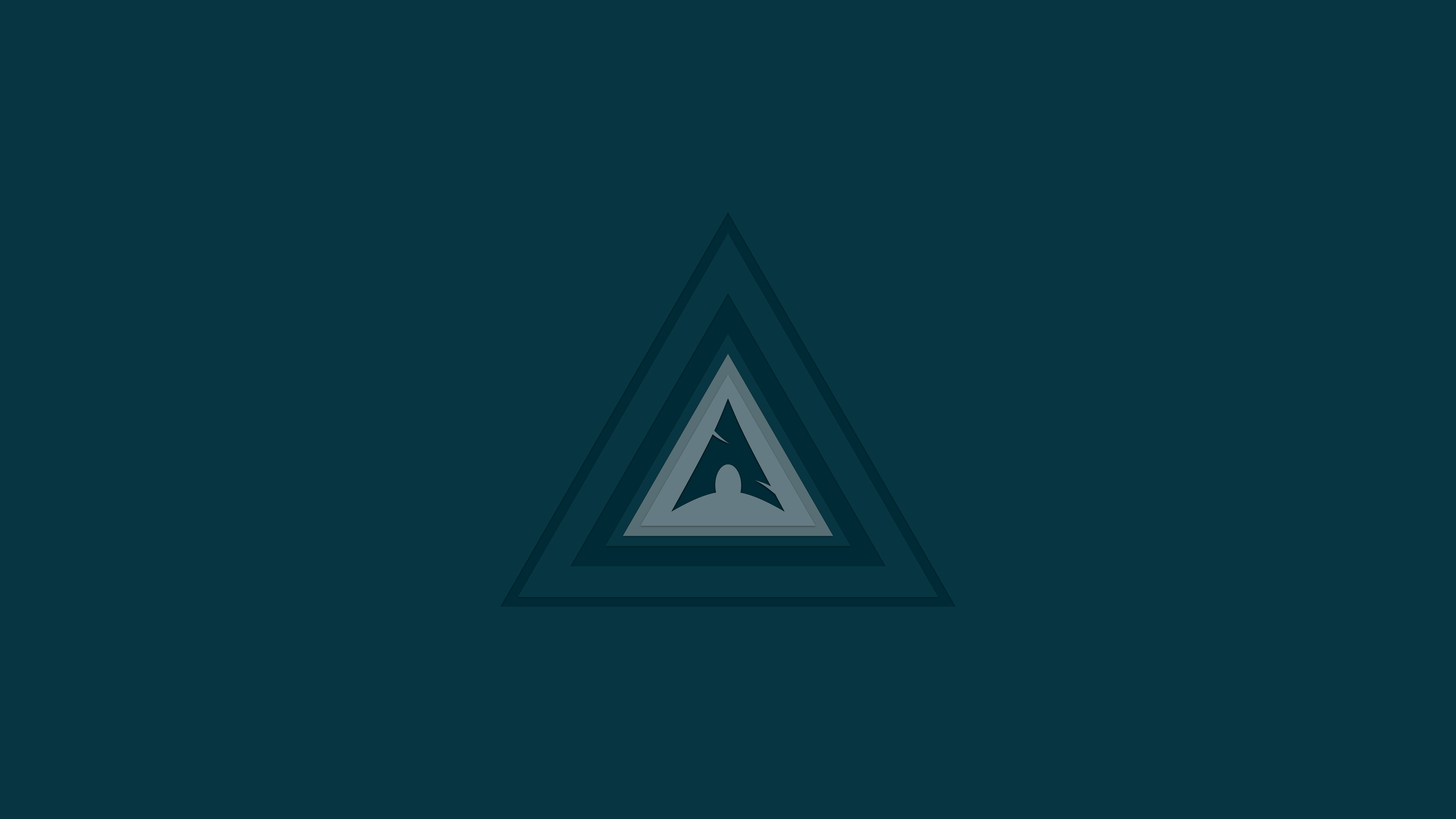 8000x4500 A Solarized Wallpaper Inspired By Archlinux Logo