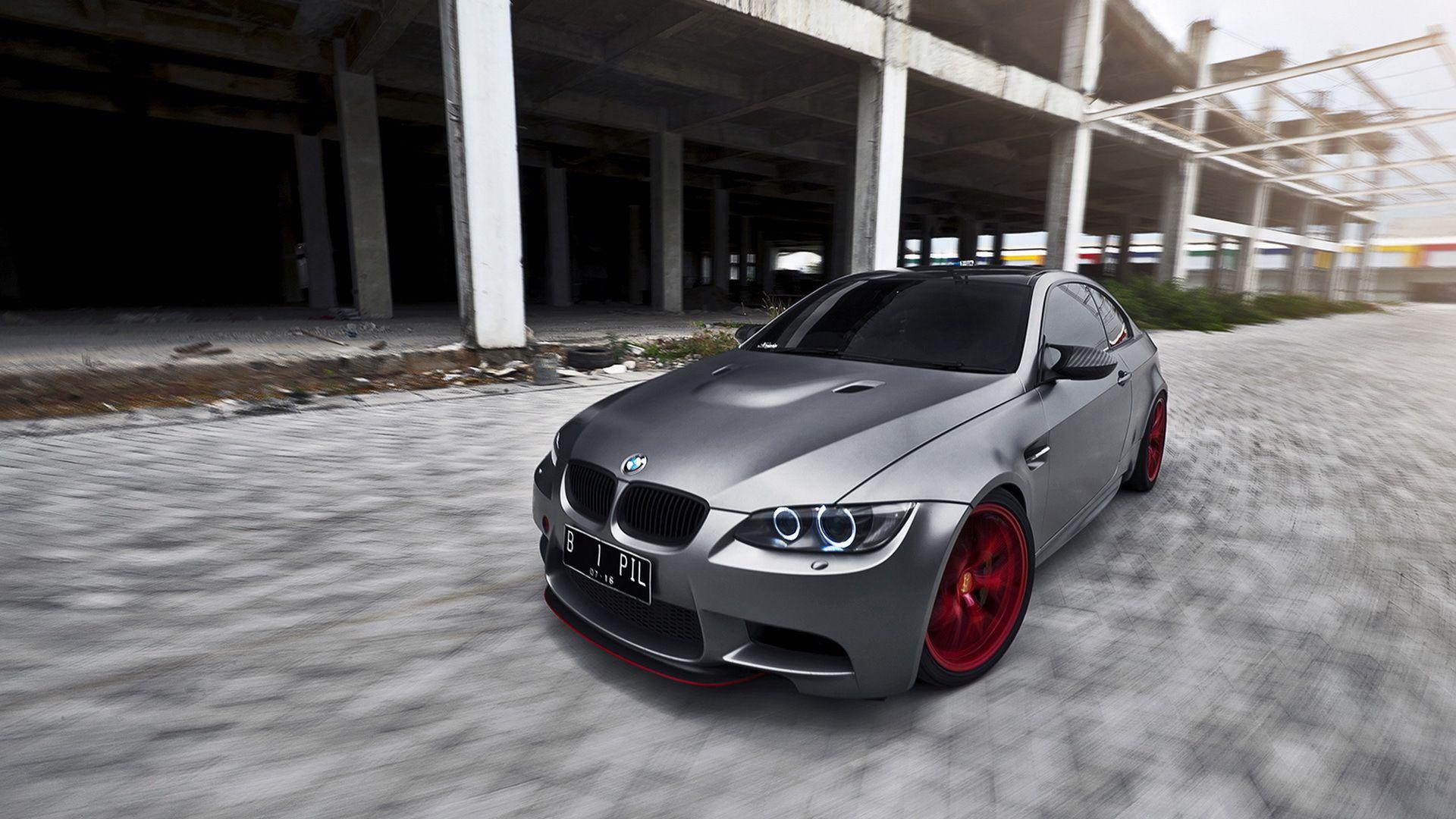 1920x1080 Wallpaper BMW m3 Silver color Cars Headlights 1920x1080