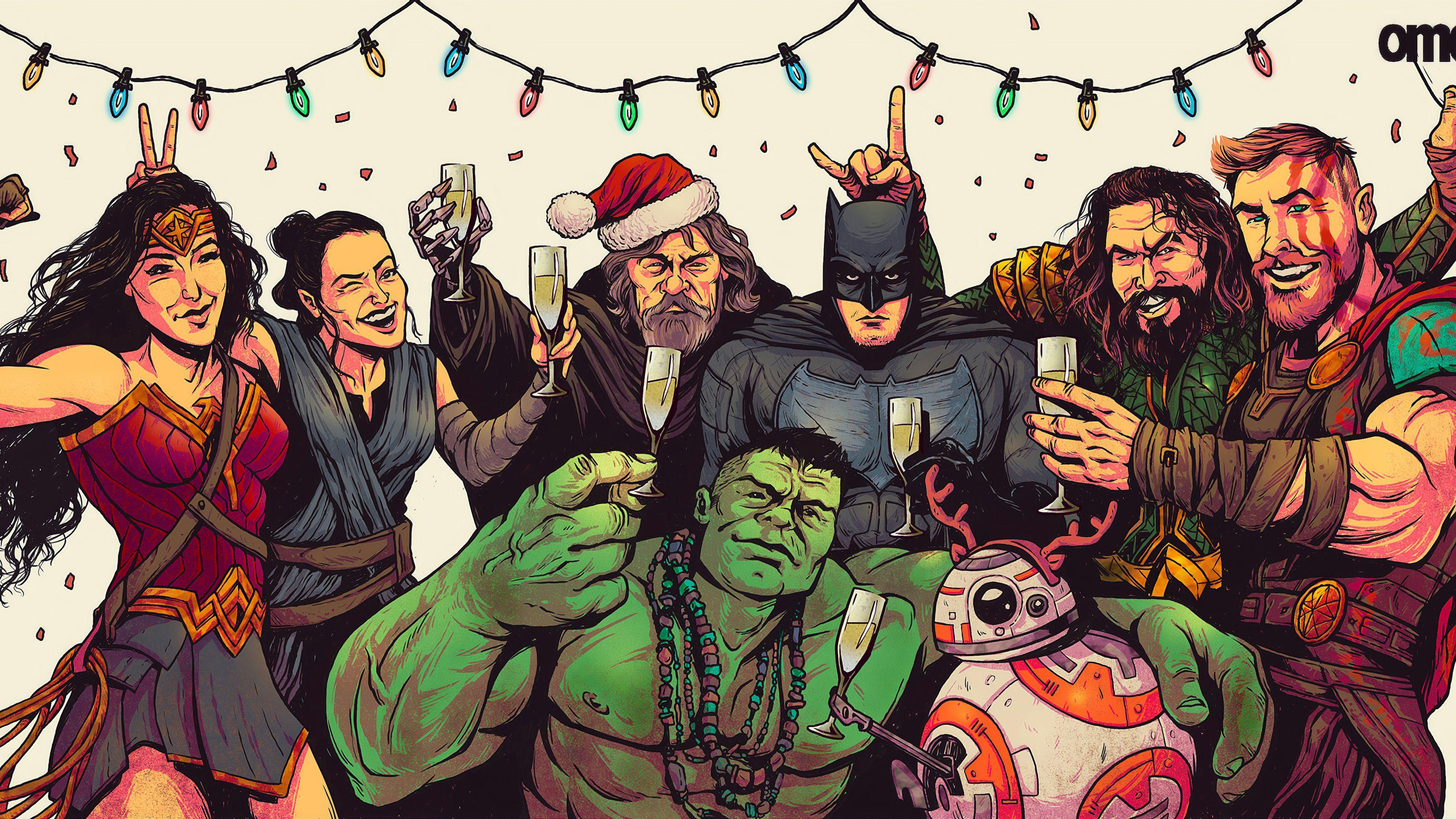 3840x2160 Funny Superhero Wallpaper