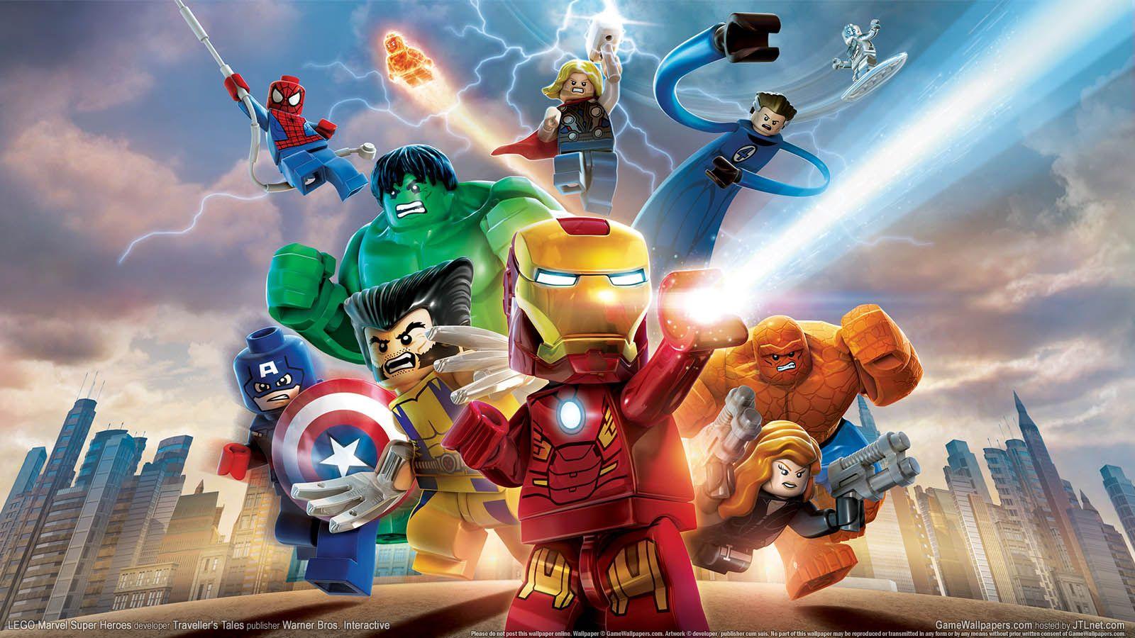 1600x900 LEGO Marvel Super Heroes Background. Funny LEGO Wallpaper, LEGO Wallpaper and LEGO Batman Wallpaper