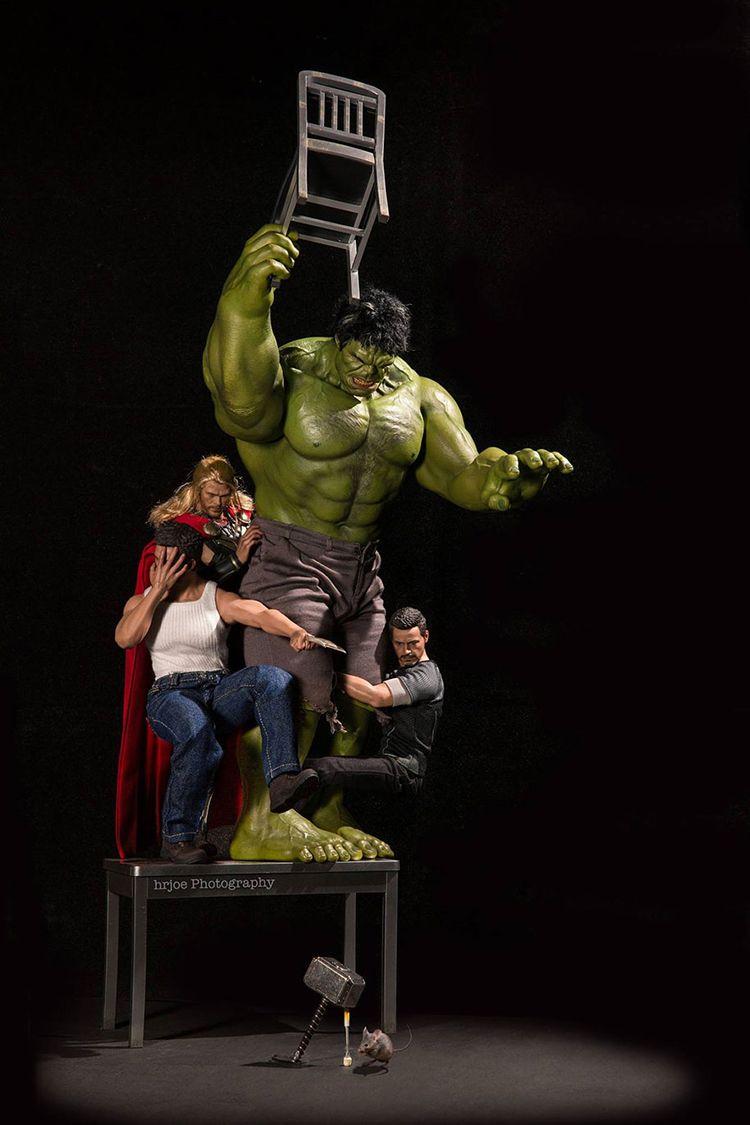 750x1125 Toy Photographer Captures Marvel Superhero Action Figures in Funny, Offbeat Situations