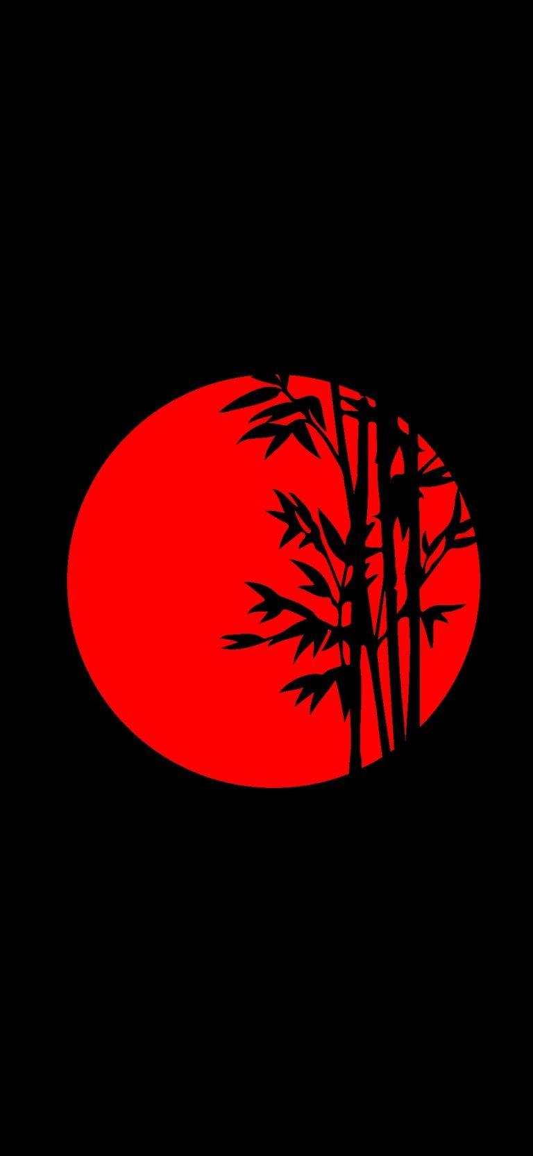 768x1664 Bamboo Moon Dark Amoled HD Wallpaper Black Shark 3S ⋆ Traxzee