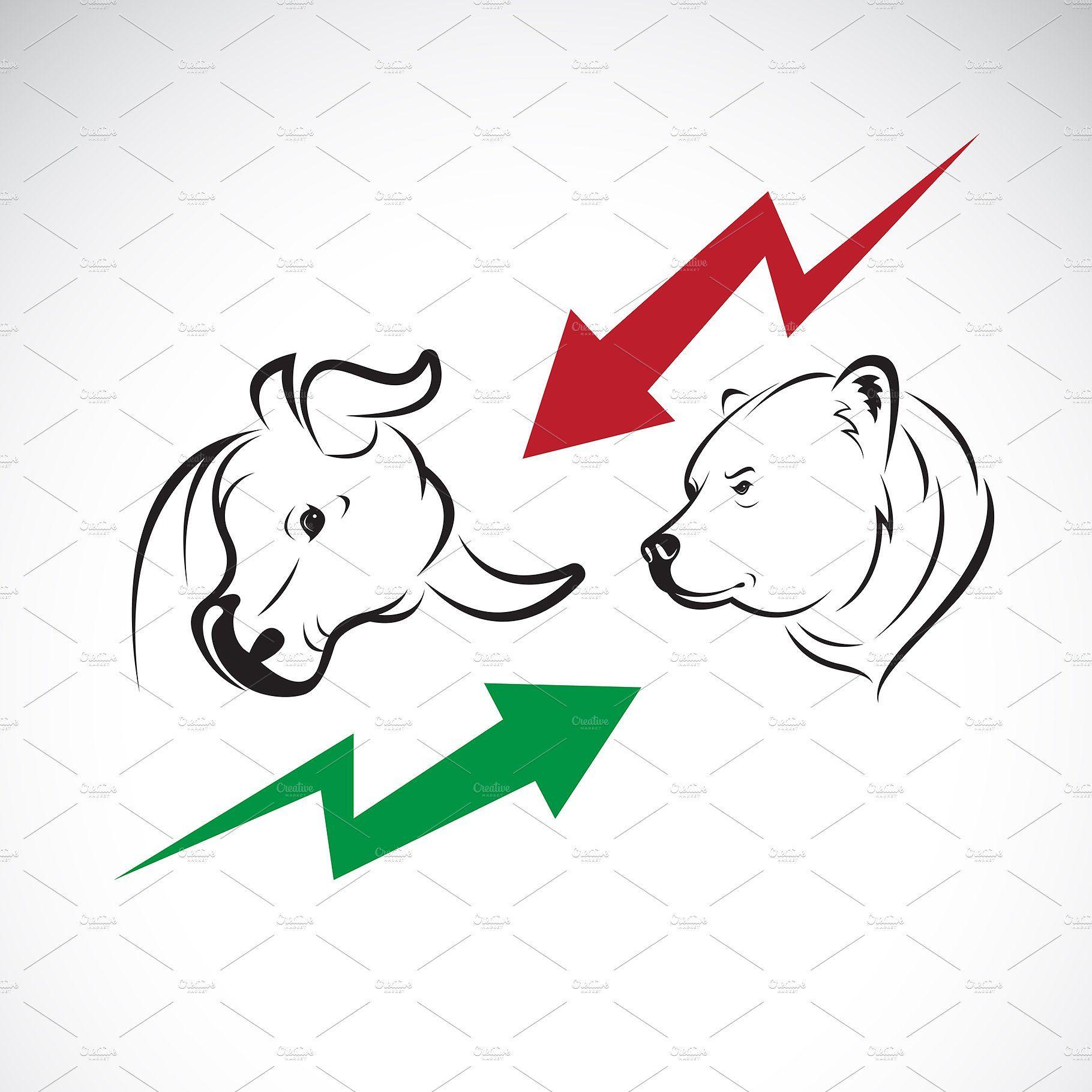 1820x1820 Bull and bear symbols of stock marke. Bull, Stock market trends, Symbols