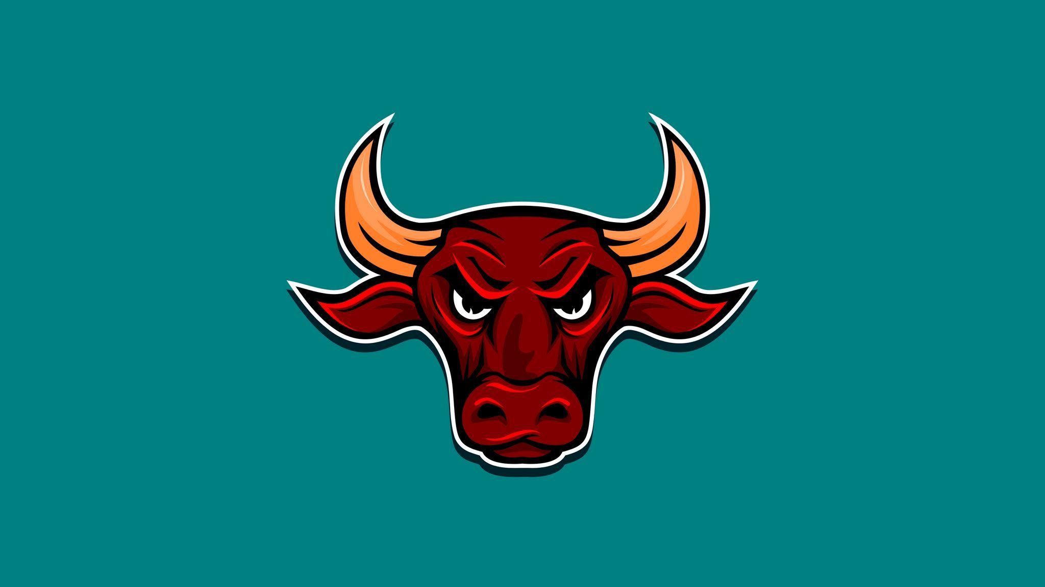 2048x1152 Download wallpaper 2048x1152 bull, angry, horns, vector ultrawide monitor HD background