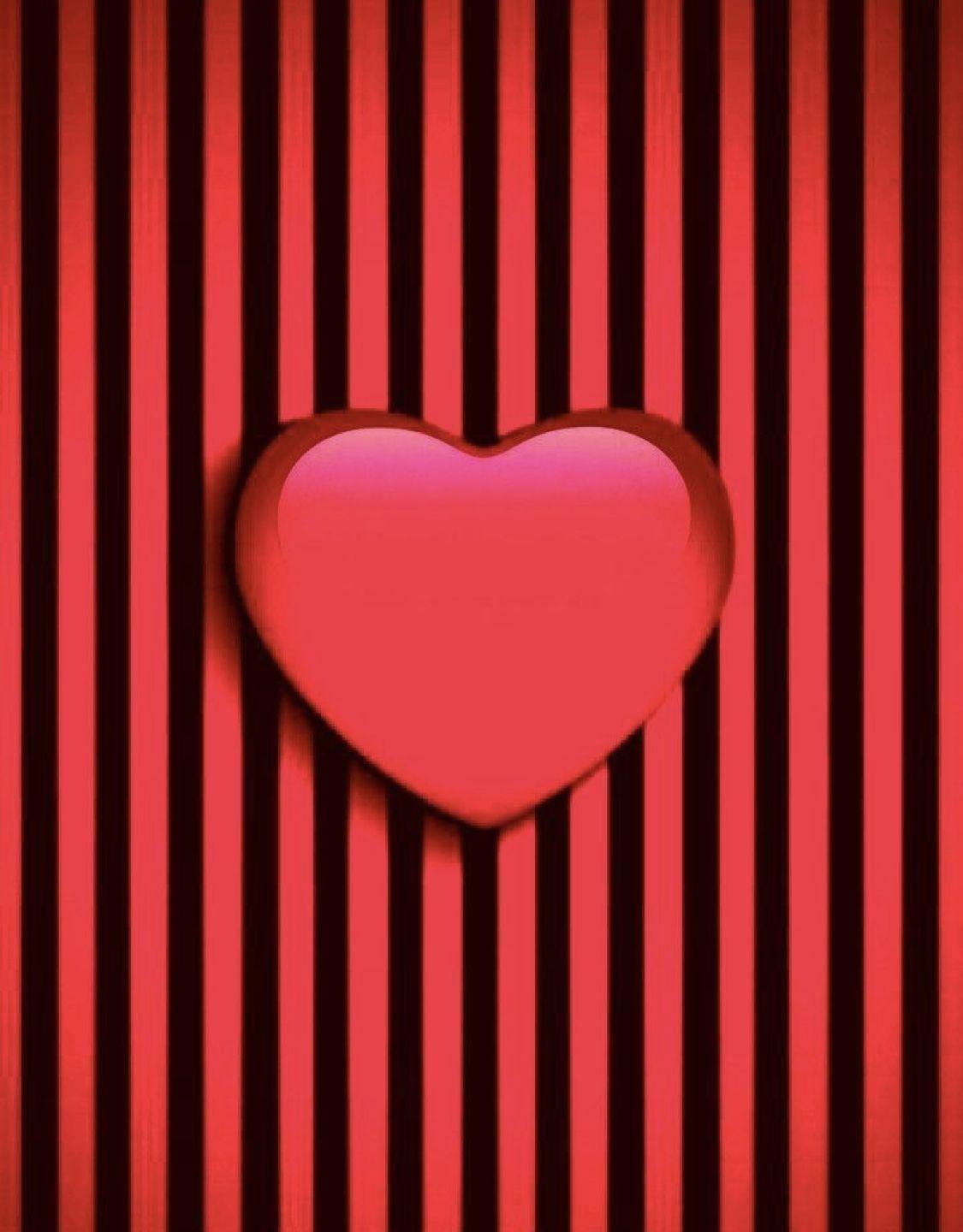 1125x1440 Red & Black Heart. Heart iphone wallpaper, Heart wallpaper, Valentines wallpaper