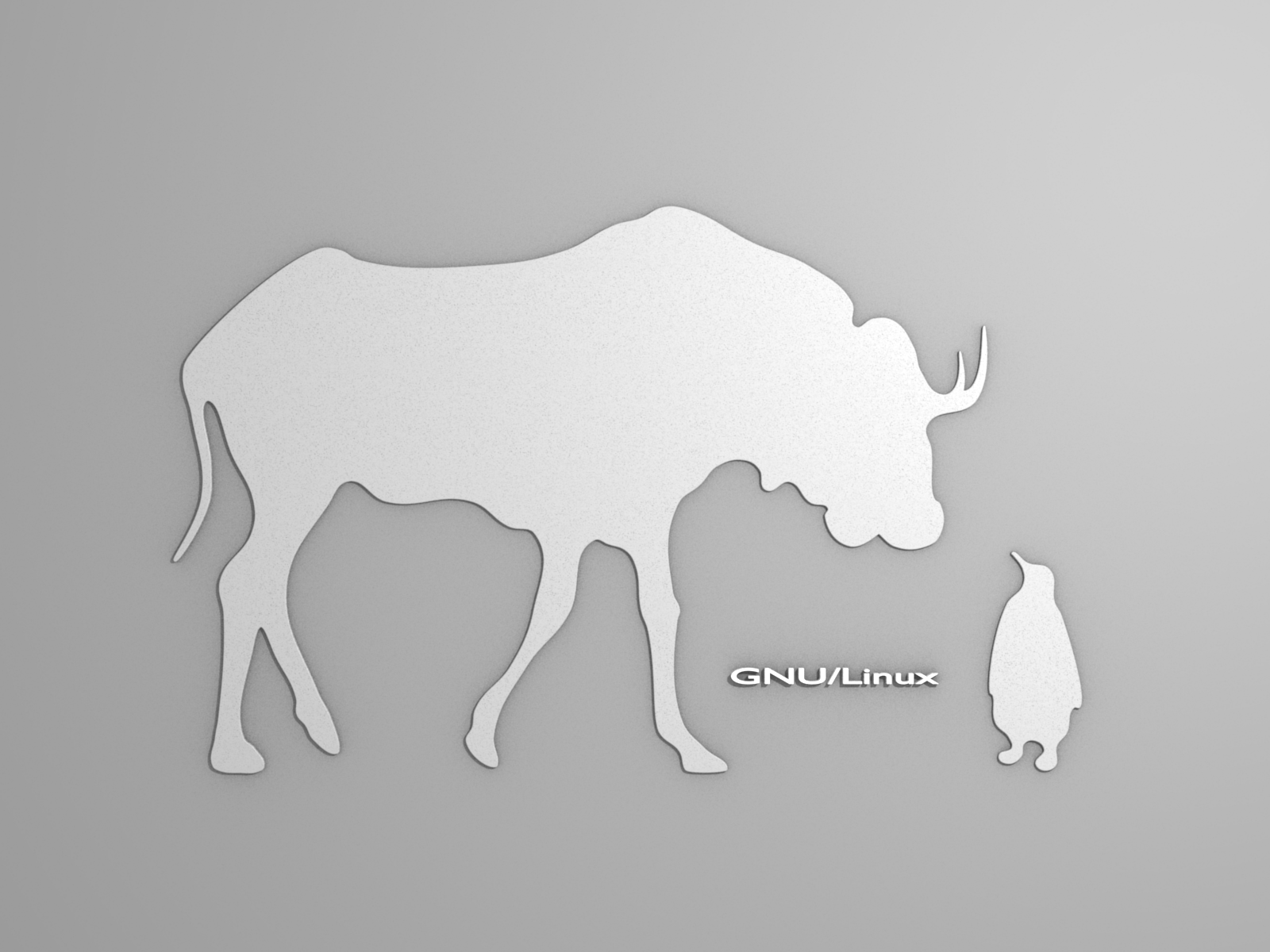 1600x1200 Gnu Linux White Wallpaper.png