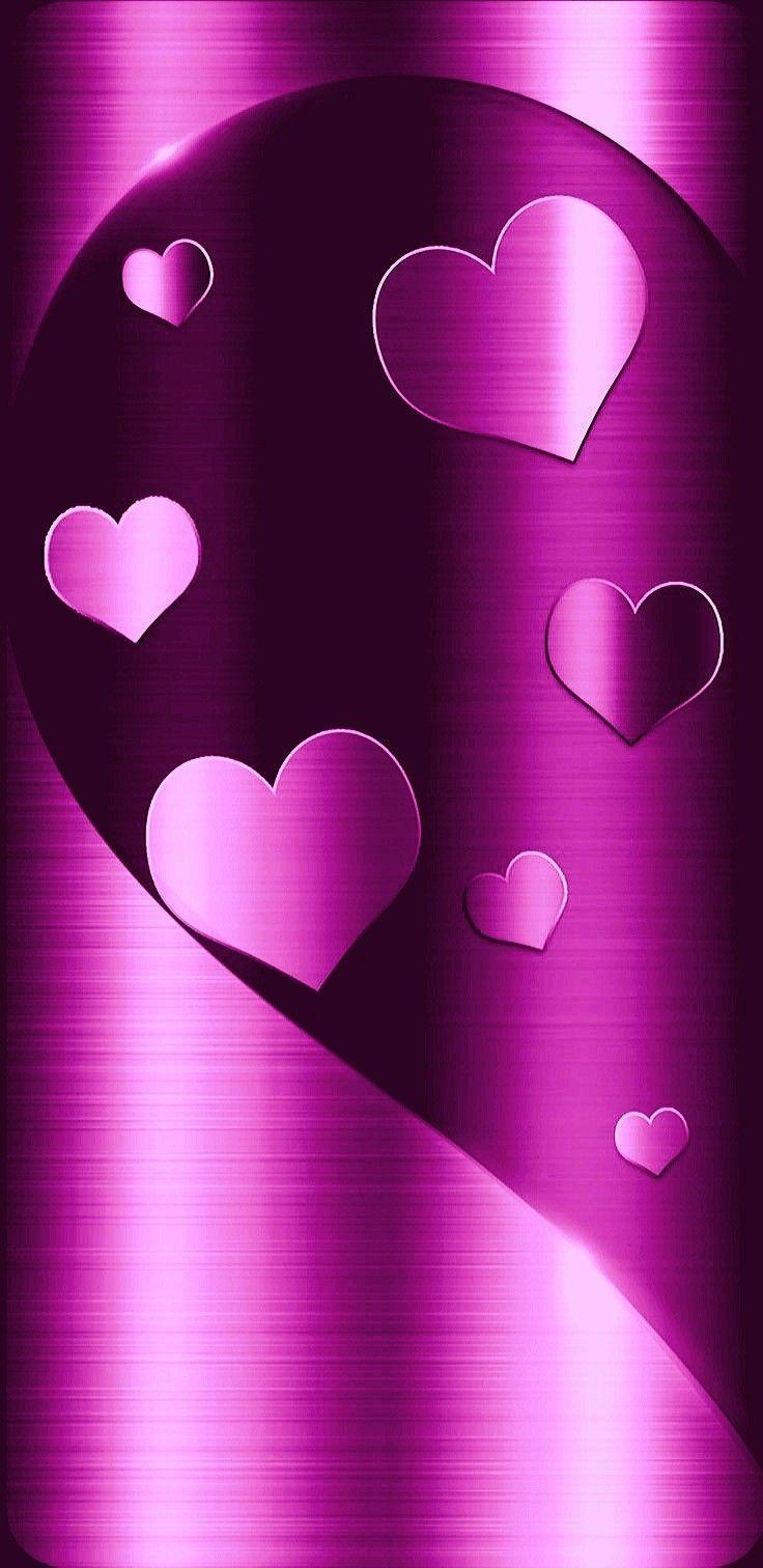 736x1512 Wallpaper.By Artist Unknown. Heart iphone wallpaper, Heart wallpaper, Bling wallpaper