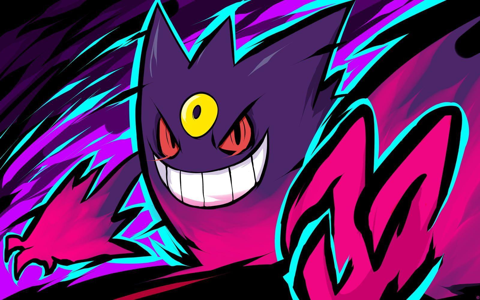 1600x1000 Pokemon Haunter wallpaper #Pokémon #Gengar Mega Gengar #ishmam P # wallpaper #hdwallpaper #desktop. Gengar pokemon, Pokemon, pokemon