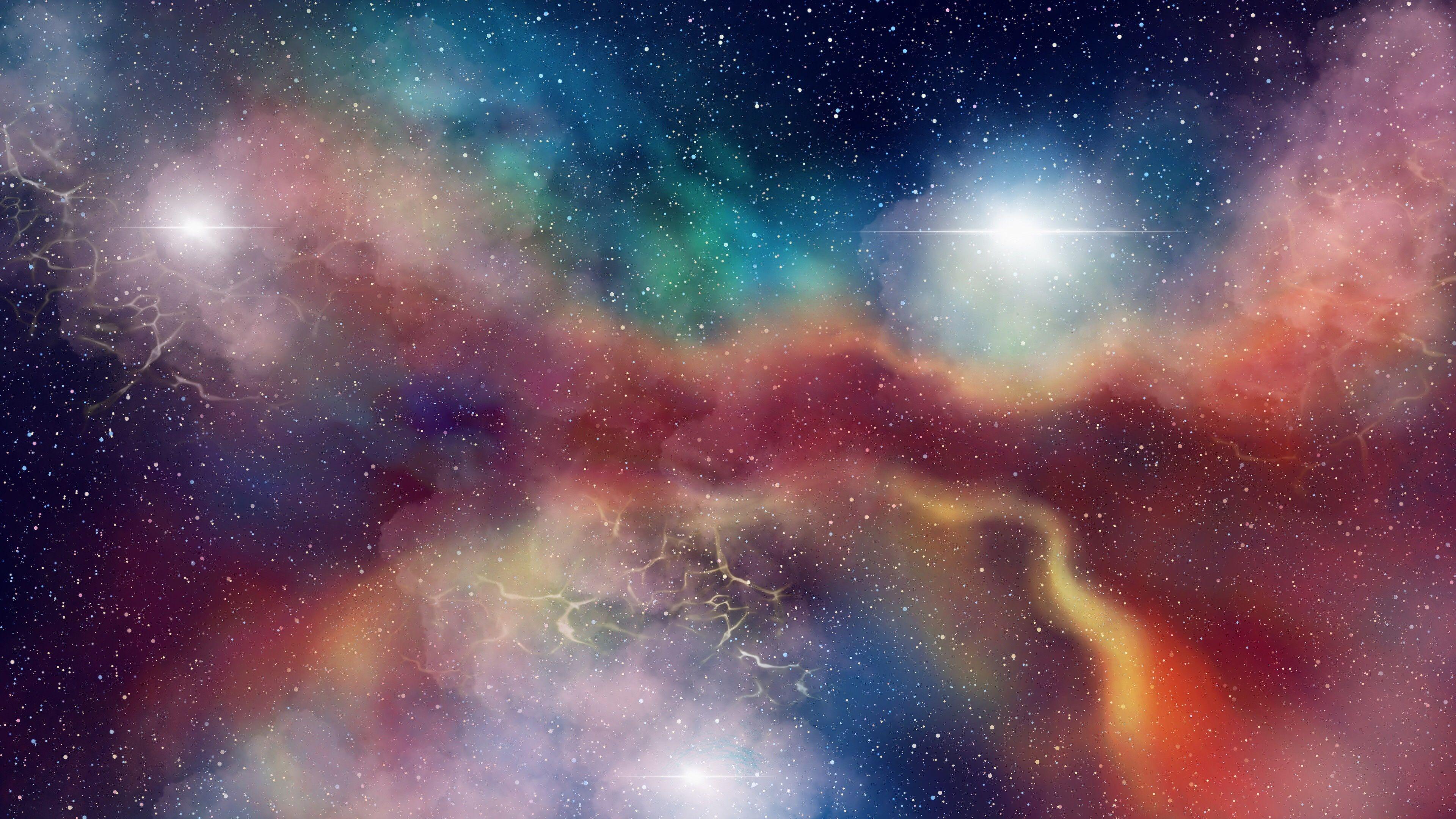 3840x2160 Download 3840x2160 wallpaper galaxy, stars, clouds, space, colorful, 4k, uhd 16: widescreen, 3840x2160 HD image, background, 6692