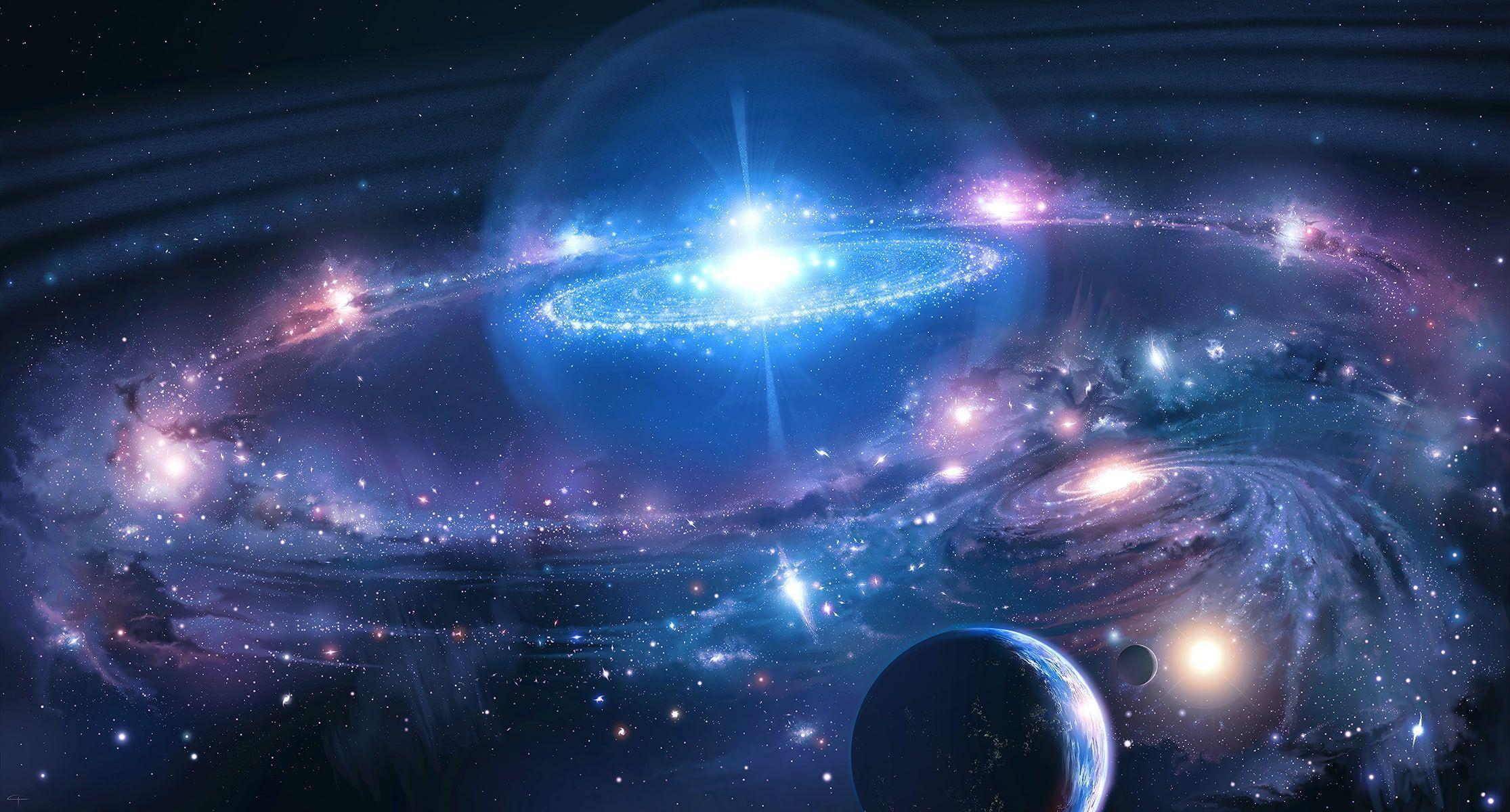 2230x1200 espacio #estrellas #naturaleza #planetas #universo P #wallpaper #hdwallpaper #desktop. Cool galaxy wallpaper, Galaxy wallpaper, Space art