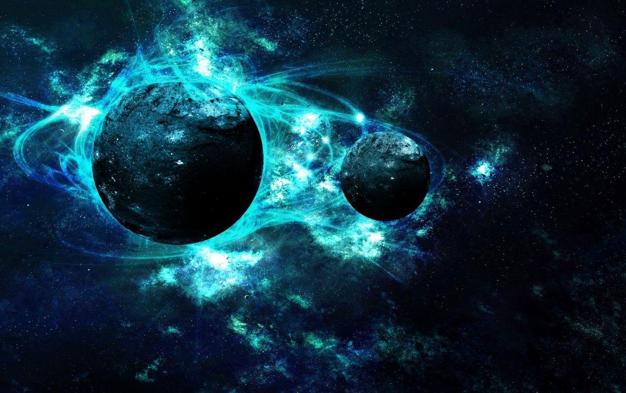 1280x804 Blue Galaxy Wallpaper